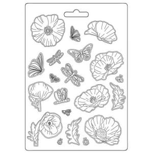 Stamperia Soft Maxi Mould A5 - Sunflower Art Flowers (K3PTA5649)