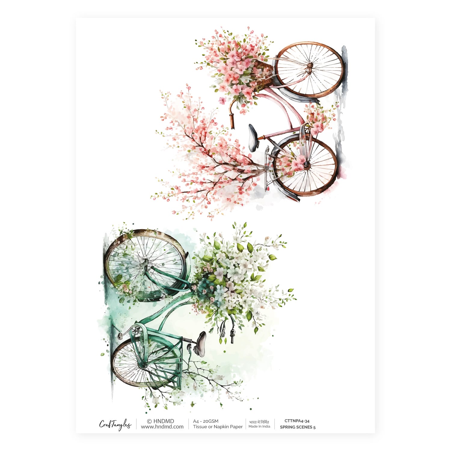 CrafTangles Decoupage Napkin / Tissue / Collage Paper - Spring Scenes 5 34 Spring Scenes 5 CrafTangles Tissue napkin paper CrafTangles Decoupage Napkin / Tissue / Collage Paper - Spring Scenes 5