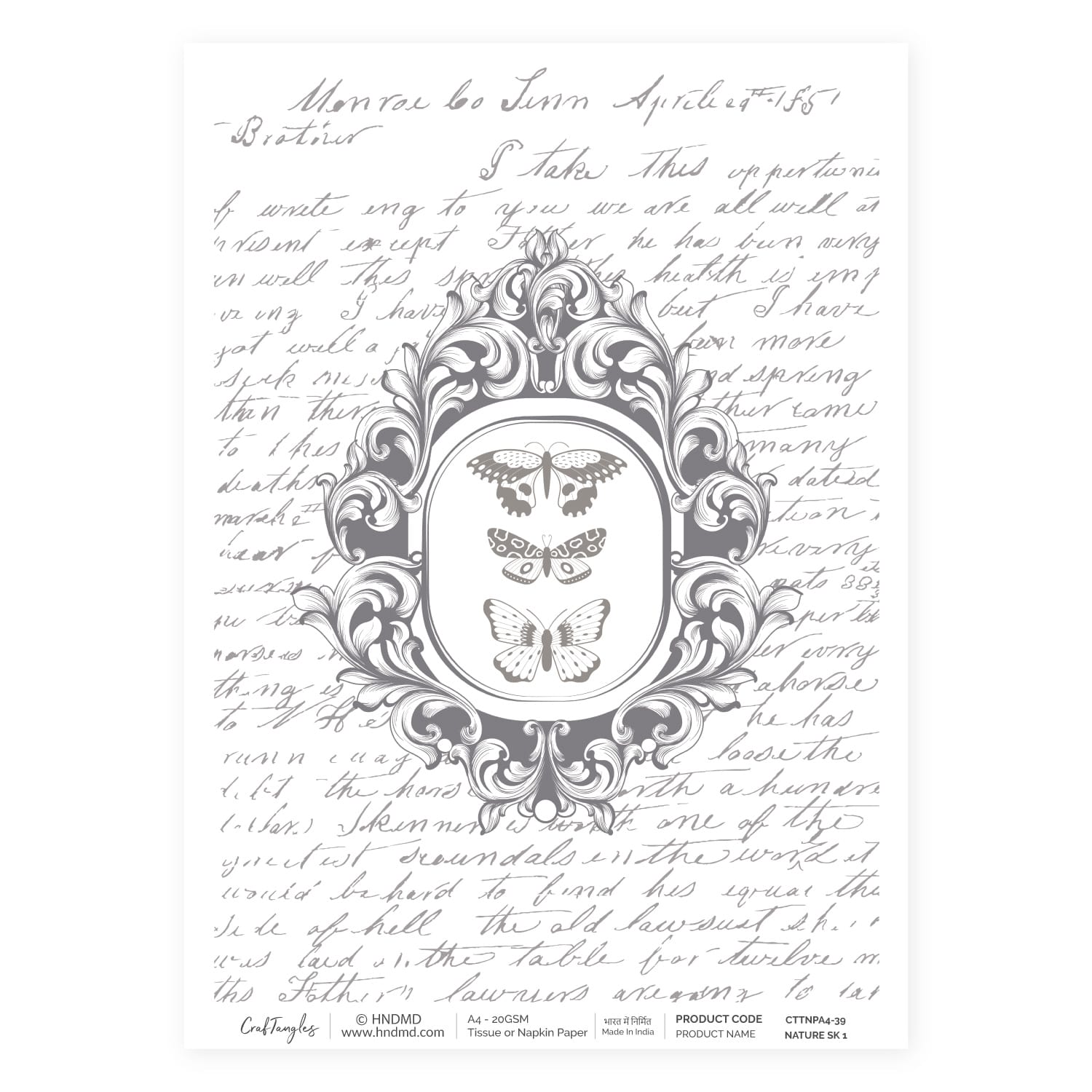 CrafTangles Decoupage Napkin / Tissue / Collage Paper - Nature Sketches 1 39 Nature Sketches 1 CrafTangles Tissue napkin paper 1 CrafTangles Decoupage Napkin / Tissue / Collage Paper - Nature Sketches 1