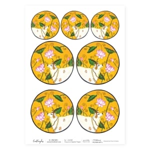 CrafTangles Decoupage Napkin / Tissue / Collage Paper - Pichwai Art 1