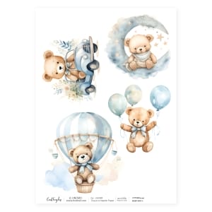 CrafTangles Decoupage Napkin / Tissue / Collage Paper - Baby Boy 1