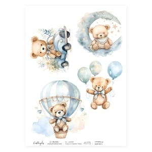 CrafTangles Decoupage Napkin / Tissue / Collage Paper - Baby Boy 1