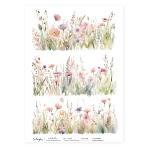 CrafTangles Decoupage Napkin / Tissue / Collage Paper - Wildflowers 5