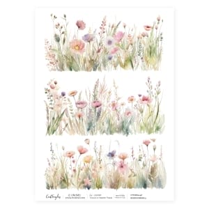 CrafTangles Decoupage Napkin / Tissue / Collage Paper - Wildflowers 5