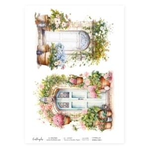 CrafTangles Decoupage Napkin / Tissue / Collage Paper - Spring Time 2