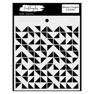 CrafTangles 6"x6" Stencil - Abstract Triangles