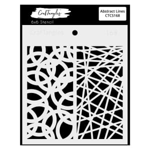 CrafTangles 6"x6" Stencil - Abstract Lines