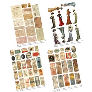 CTPCS-02_VintageEphemeras-02_CrafTangles_Precut_Journal_Stickers_1