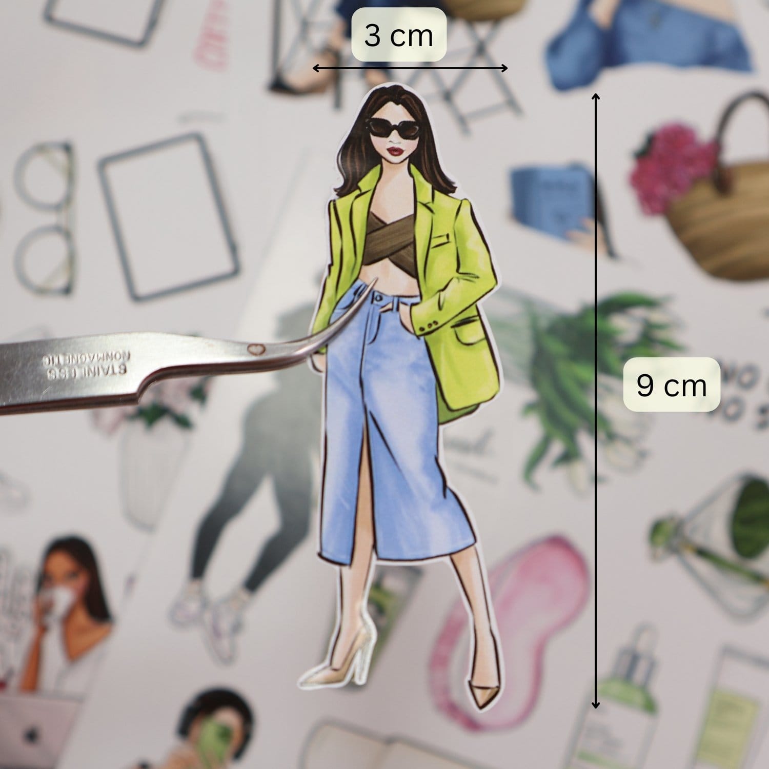 CrafTangles Precut Journal Stickers - Girl Boss 2 (Pack of 48 stickers) CTPCS 08 GirlBoss 02 CrafTangles Precut Journal Stickers 3 CTPCS-08_GirlBoss-02_CrafTangles_Precut_Journal_Stickers_3