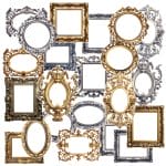 CrafTangles Precut Journal Stickers - Frames 1 (Pack of 22 stickers)