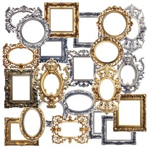 CrafTangles Precut Journal Stickers - Frames 1 (Pack of 22 stickers)