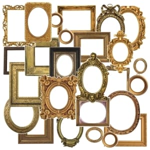 CrafTangles Precut Journal Stickers - Frames 2 (Pack of 26 stickers)