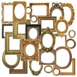 CrafTangles Precut Journal Stickers - Frames 2 (Pack of 26 stickers)