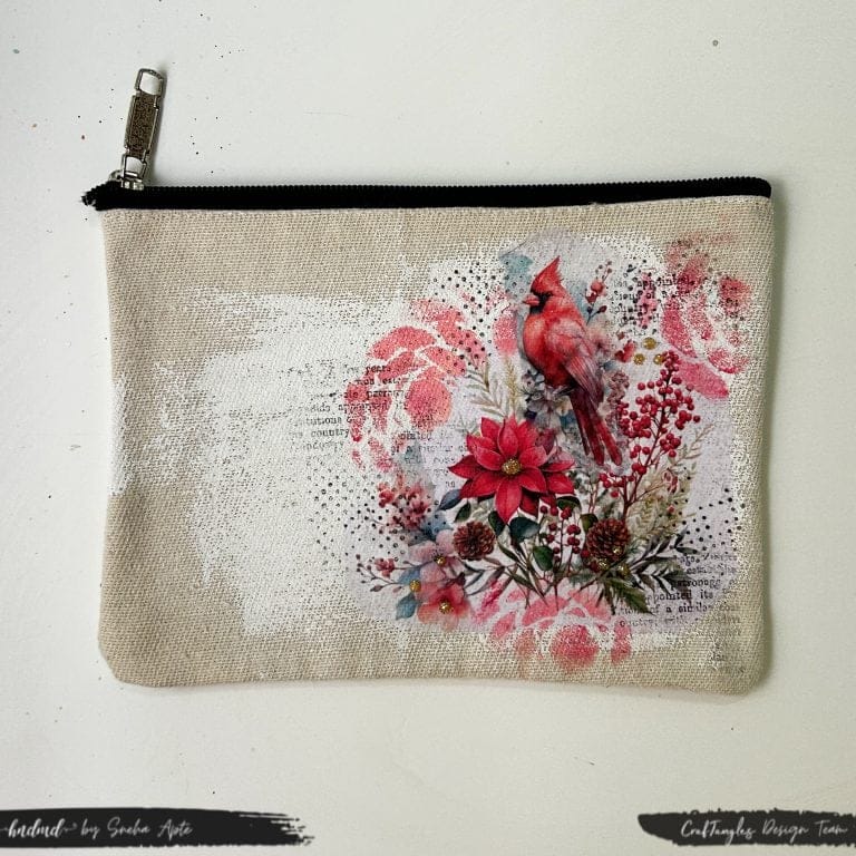 CrafTangles Decoupage Napkin / Tissue / Collage Paper - Birds 1 CrafTangles Deocupage Fabric Sneha CrafTangles Decoupage Napkin / Tissue / Collage Paper - Birds 1 - Image 4