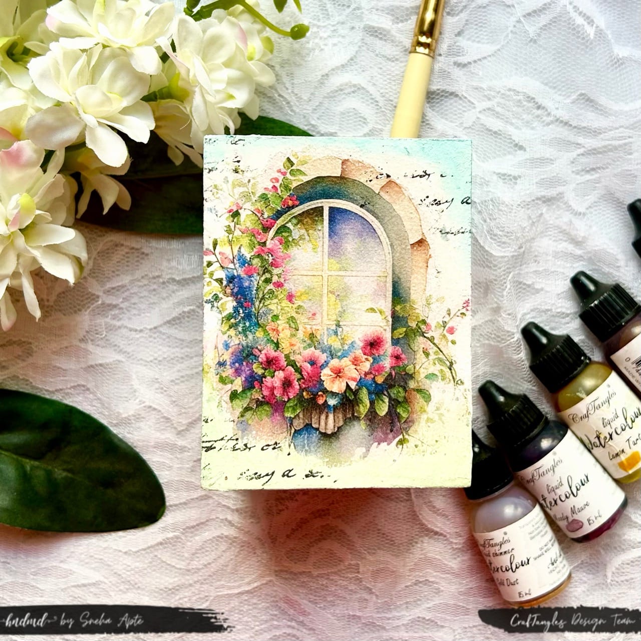 CrafTangles Decoupage Napkin / Tissue / Collage Paper - Spring Time 3 CrafTangles decoupage napkin sneha 4 CrafTangles_decoupage_napkin_sneha_4