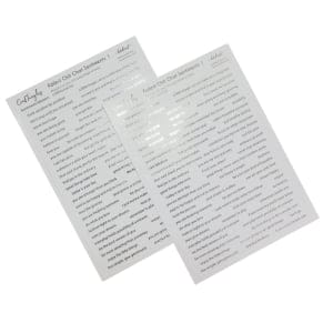 CrafTangles Precut Gold and Silver Journal Stickers - Foiled ChitChat Sentiments 1
