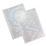 CrafTangles Precut Gold and Silver Journal Stickers - Foiled ChitChat Sentiments 2