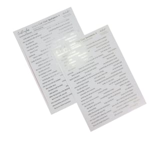 CrafTangles Precut Gold and Silver Journal Stickers - Foiled ChitChat Sentiments 4