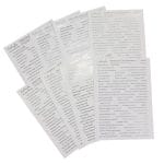 CrafTangles Precut Gold and Silver Journal Stickers - Foiled ChitChat Sentiments Combo 544 stickers