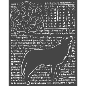 Stamperia Stencil 20 by 25 cm - Wolf, Arctic Antarctic