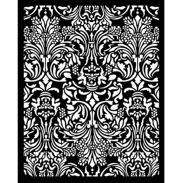 Stamperia Stencil 20 by 25 cm - Sir Vagabond In Fantasy World Damasque