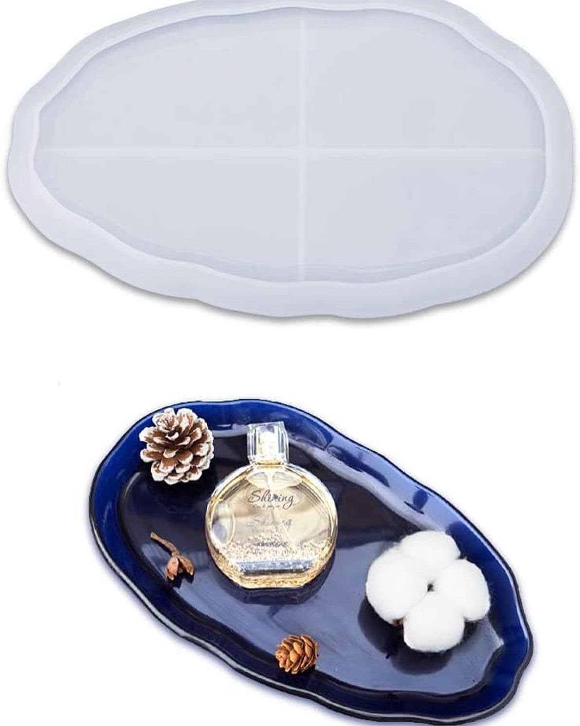 Oval trinket Silicone Resin Mould (RAWS-443)
