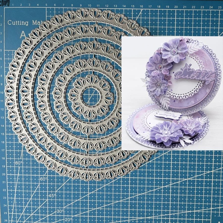 Jumbo Steel Dies - Pattern Circles (Set of 5 dies) XYGS19 steel die 1 Jumbo Steel Dies - Pattern Circles (Set of 5 dies)