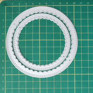 Steel Dies - Scalloped Stitched Frames - Circles (Set of 2 dies)