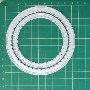 Steel Dies - Scalloped Stitched Frames - Circles (Set of 2 dies)