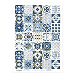 CrafTangles Decoupage Napkin / Tissue / Collage Paper - Pottery Patterns 2