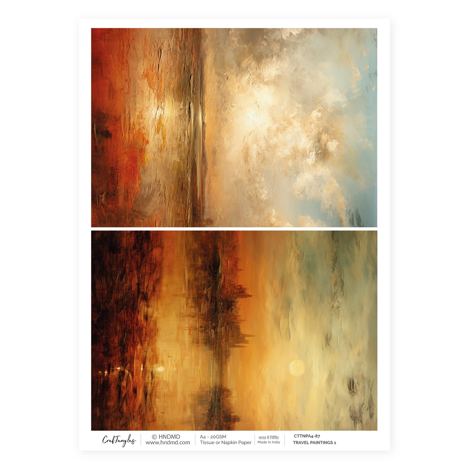 CrafTangles Decoupage Napkin / Tissue / Collage Paper - Travel Paintings 1 87 Travel Paintings 1 CrafTangles Tissue napkin paper CrafTangles Decoupage Napkin / Tissue / Collage Paper - Travel Paintings 1