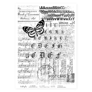 CrafTangles Decoupage Napkin / Tissue / Collage Paper - Nature Sketches 2