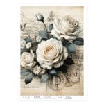 CrafTangles Decoupage Napkin / Tissue / Collage Paper - Vintage Flowers 5