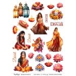 CrafTangles A4 Transfer It Sheets - Happy Diwali 6