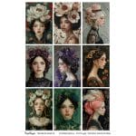 CrafTangles A4 Transfer It Sheets - Flower Girls 2