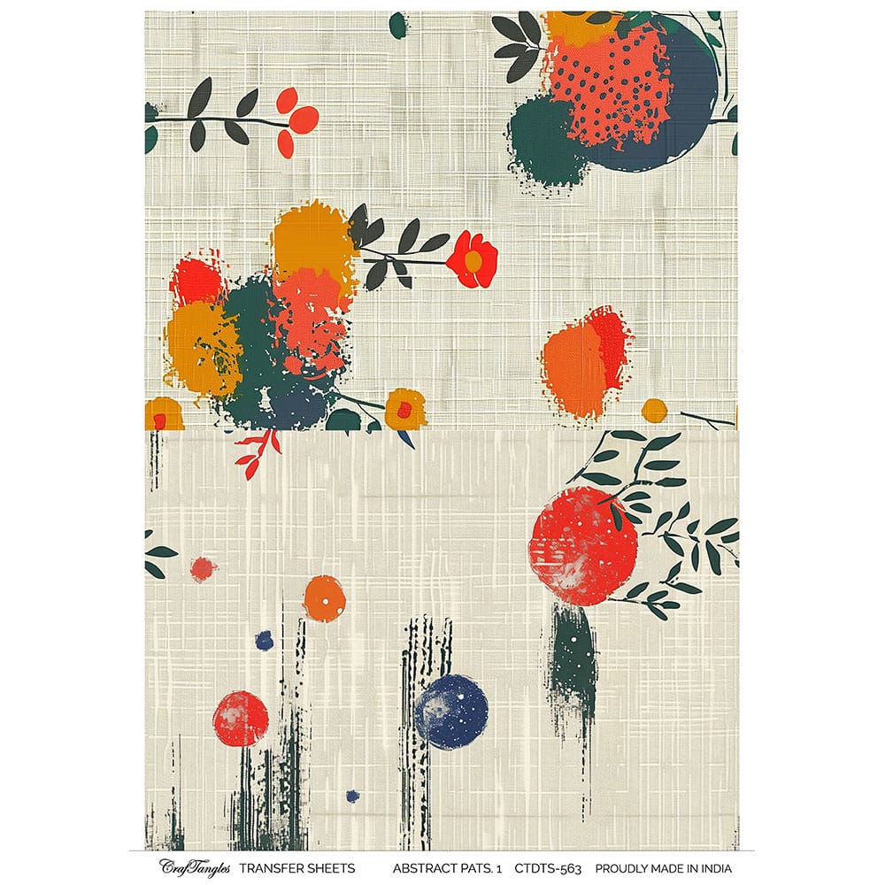 CrafTangles A4 Transfer It Sheets - Abstract Patterns 1 CTDTS 563 CrafTangles transfer sheet Abstract Patterns 1 CrafTangles A4 Transfer It Sheets - Abstract Patterns 1