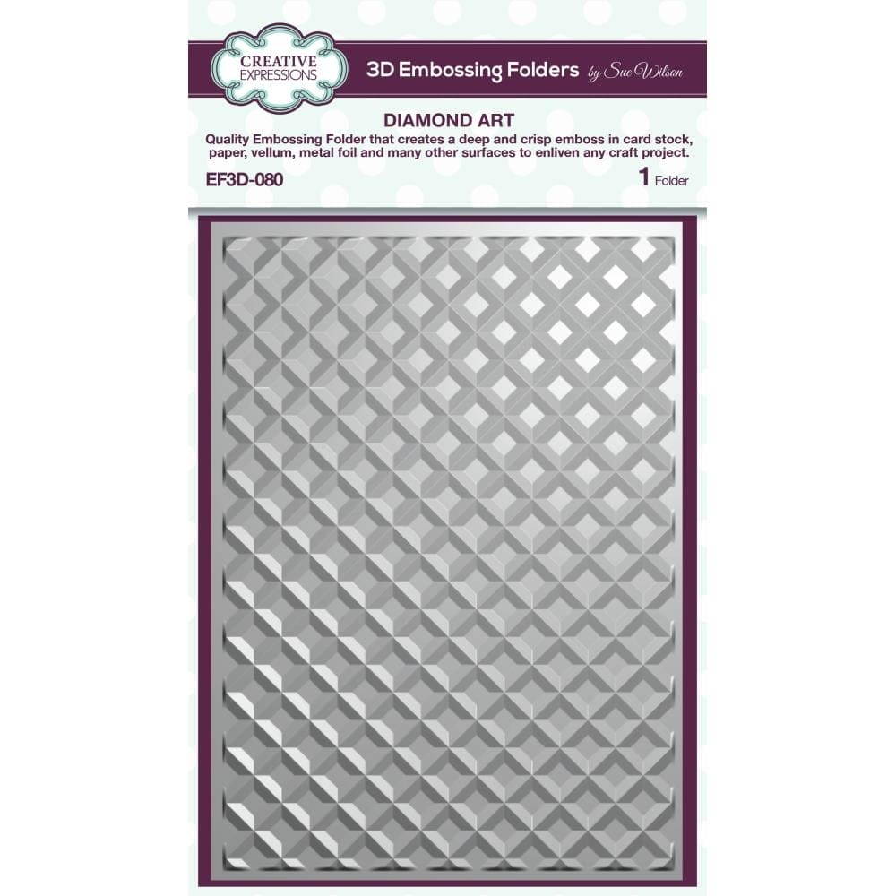 Creative Expressions 3D Embossing Folder 5"X7" - Diamond Art Creative Expressions 3D Embossing Folder EF3D 080 Creative Expressions 3D Embossing Folder 5"X7" - Diamond Art