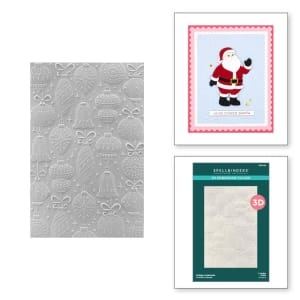 Spellbinders 3D Embossing Folder 5.5"X8.5" - Vintage Ornaments, The Classic Christmas
