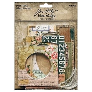 Tim Holtz Idealogy Layer Frames 12/Pkg - Montage