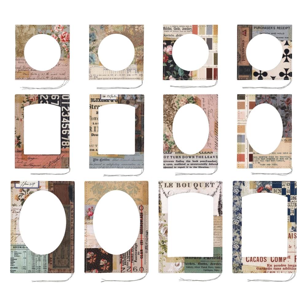 Tim Holtz Idealogy Layer Frames 12/Pkg - Montage tim holtz idealogy frames TH94372 1 tim_holtz_idealogy_frames_TH94372_1