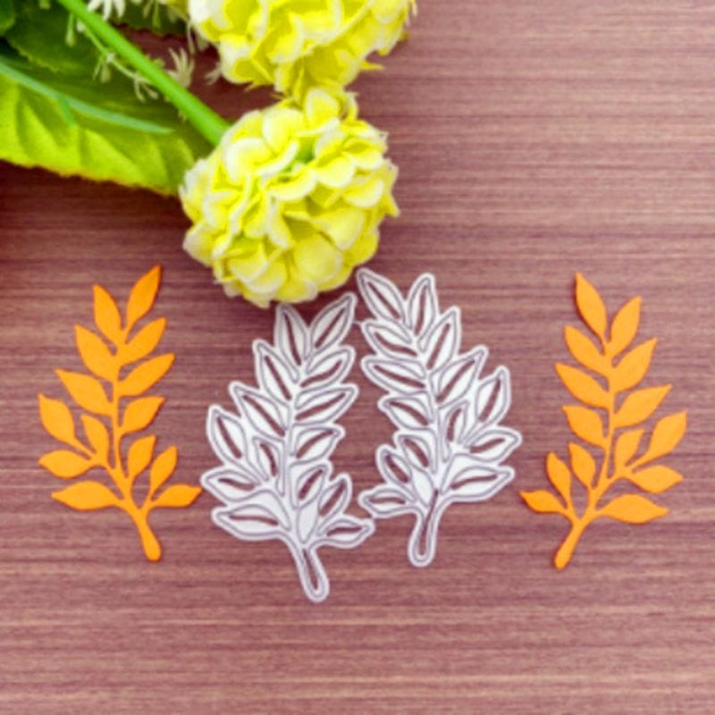 Steel Cutting Dies - Leaves (Set of 2 dies) (LC1626) LC1626 steel cutting dies Scrapbooking LC1626_steel_cutting_dies_Scrapbooking
