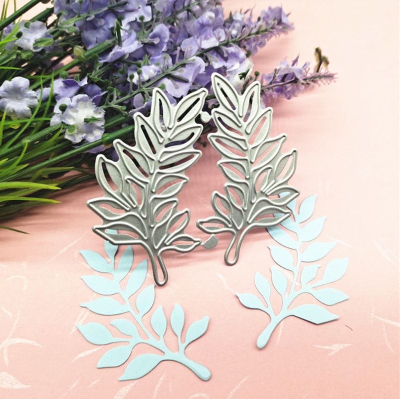 Steel Cutting Dies - Leaves (Set of 2 dies) (LC1626) LC1626 steel cutting dies Scrapbooking 1 Steel Cutting Dies - Leaves (Set of 2 dies) (LC1626)