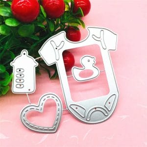 Steel Cutting Dies - Baby Onesie and Elements (Set of 4 dies)