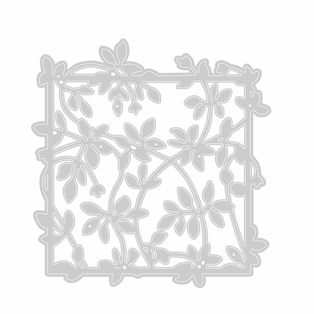 Steel Background Dies - Leaves Frame LC3898 steel cutting dies Scrapbooking Steel Background Dies - Leaves Frame