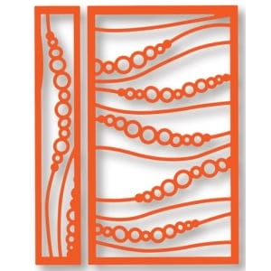 Steel Cutting Dies - Grid with Circles (Set of 2 dies)