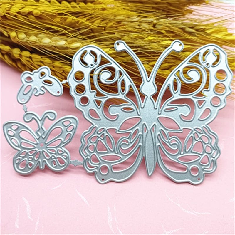 Steel Dies - Butterflies (Set of 3 dies) (LC452) LC452 steel cutting dies Scrapbooking LC452_steel_cutting_dies_Scrapbooking