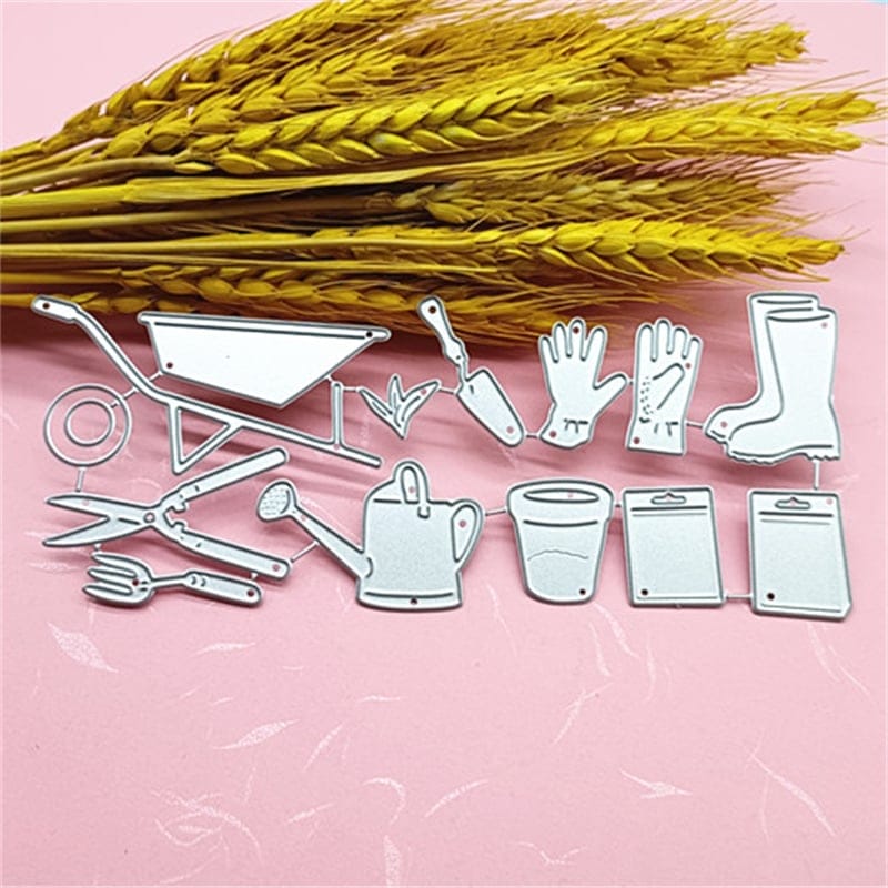 Steel Dies - Gardening Tools (Set of 11 dies) LC546 steel cutting dies Scrapbooking 1 LC546_steel_cutting_dies_Scrapbooking_1