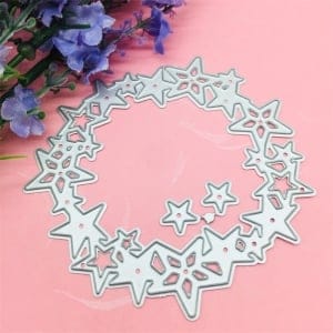 Steel Cutting Dies - Wreath of Stars (Set of 3 dies)