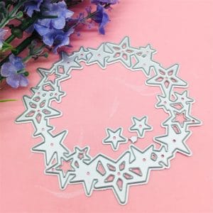 Steel Cutting Dies - Wreath of Stars (Set of 3 dies)
