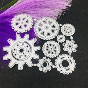 Steel Cutting Dies - Gears (Set of 9 dies)